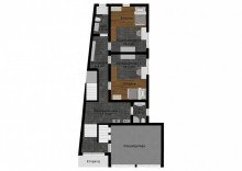 Grundriss Erdgeschoss rechts Leben wie in einer modernen Stadtvilla