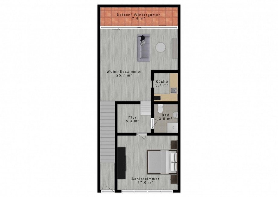 Grundriss Etagenwohnung Rodgau