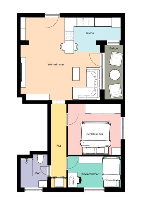 Grundriss Etagenwohnung Hanau