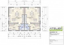 Grundriss 1 OG Neubauprojekt einer Doppelhaush�lfte inkl. Grundst�ck und Einliegerwohnung