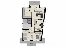 Grundriss Gehobene 3 Zimmer Wohnung in begehrter Wohnlage