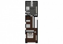 Grundriss Obergeschoss Leben wie in einer modernen Stadtvilla