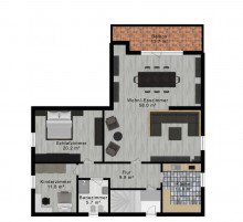 Grundriss Dachgeschoss Wohnung neu Helle gro�z�gige Dachgeschosswohnung