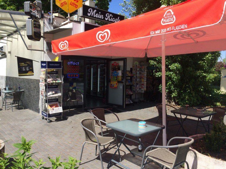 Au�enansicht Frankfurt am Main Einzelhandel Ihre Investition in die Zukunft! Freistehender Kiosk mit Au�enbereich