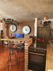 Wohnzimmer Wohnen mit Loftcharakter im einzigartigen Industrielook