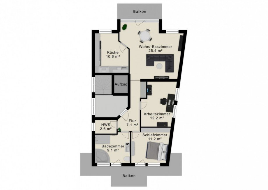 Grundriss Etagenwohnung Offenbach am Main