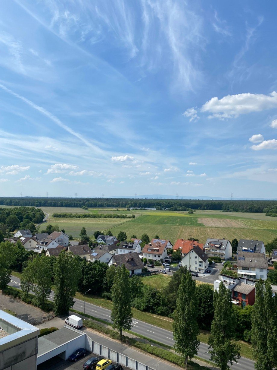 Ausblick Schlafzimmer Etagenwohnung Rodgau