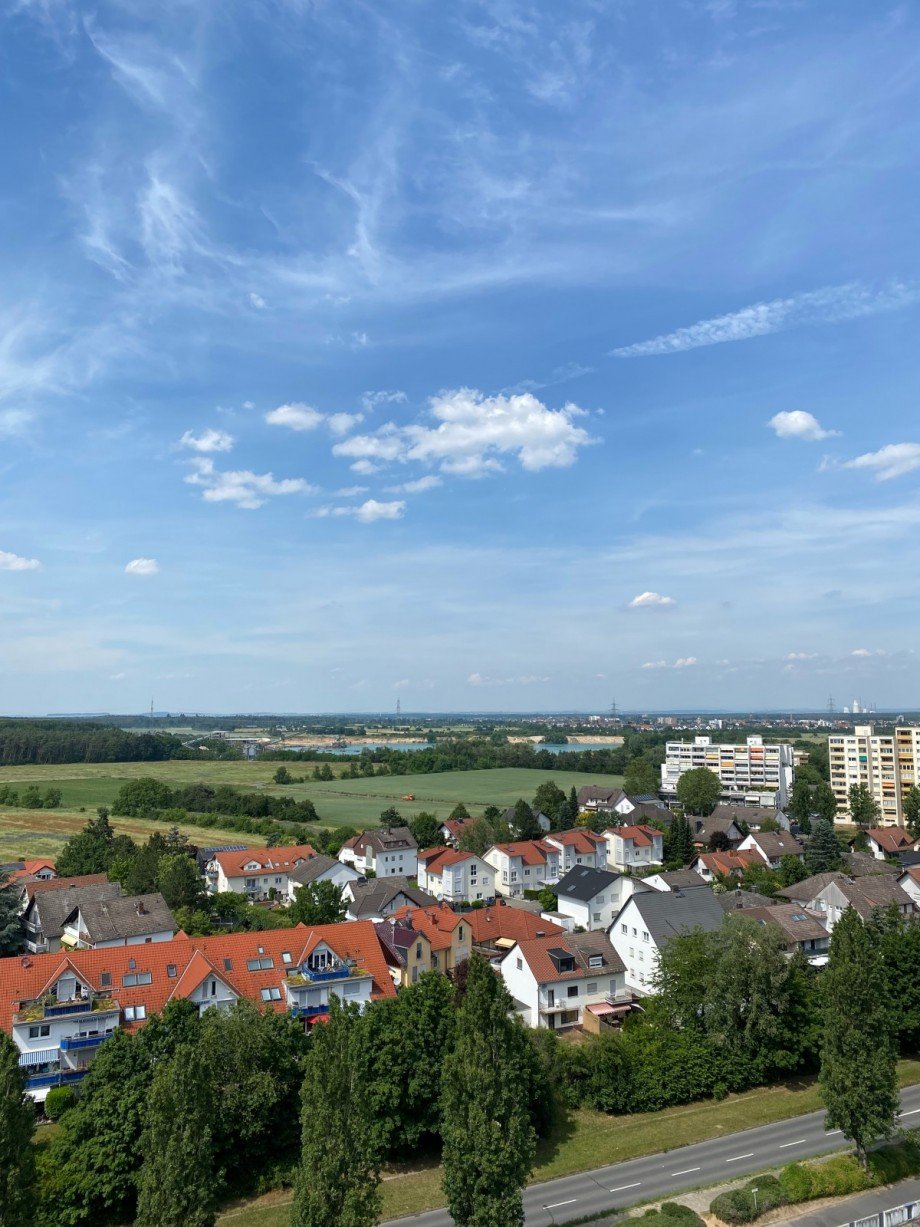 Ausblick Schlafzimmer Etagenwohnung Rodgau