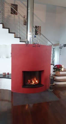 Kamin Leben wie in einer modernen Stadtvilla