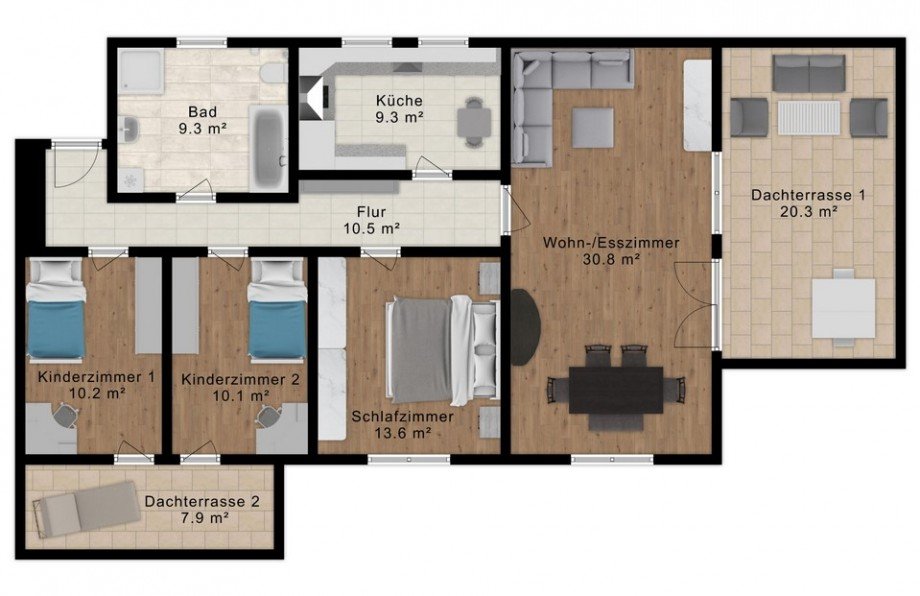 Grundriss. Etagenwohnung Offenbach am Main