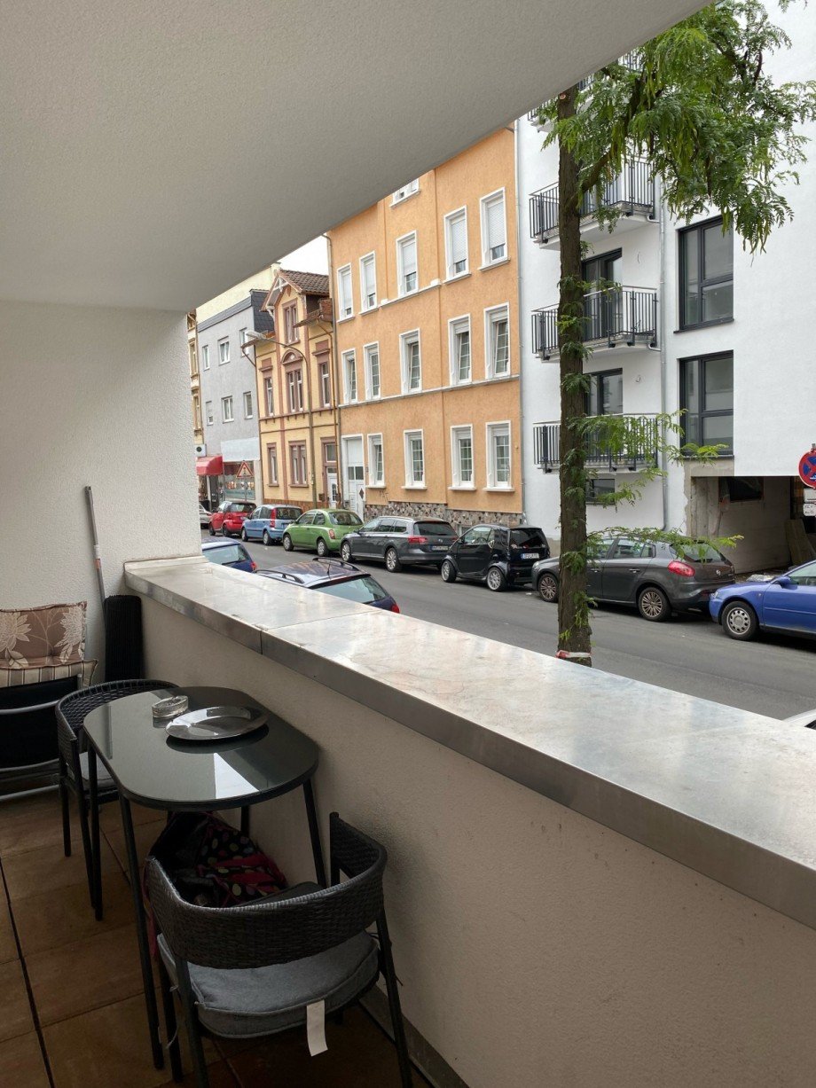 Balkon-Aussicht Erdgeschosswohnung Offenbach